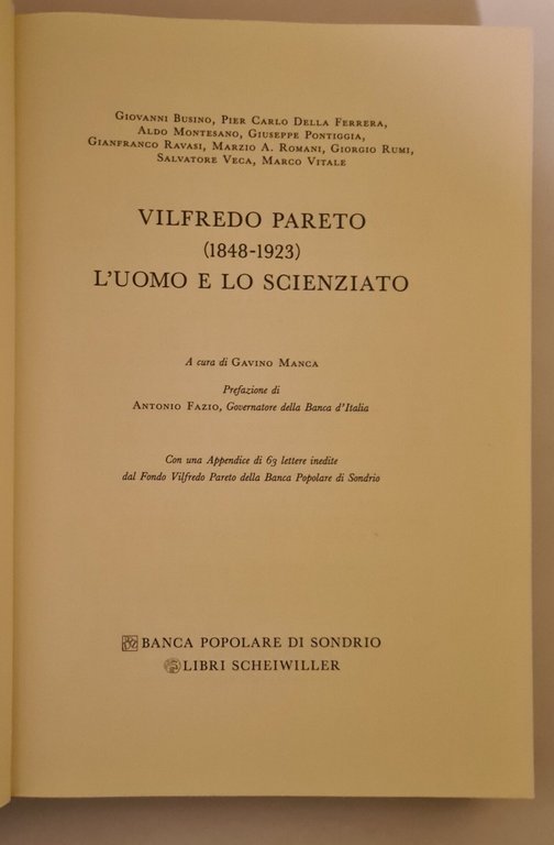 Vilfredo Pareto (1848 -1923) - l'uomo e lo scienziato