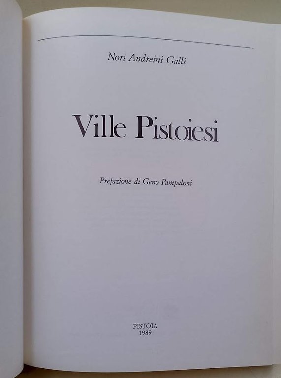 VILLE PISTOIESI(1989)
