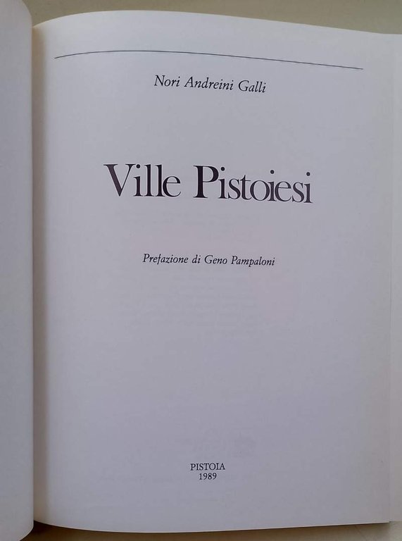 VILLE PISTOIESI(1989)