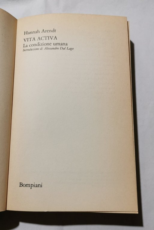 Vita Activa - La condizione umana