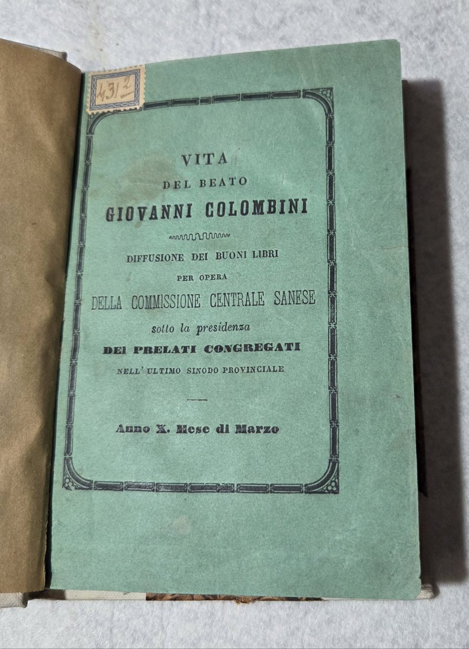 Vita del beato Giovanni Colombini sanese | Immagine principale
