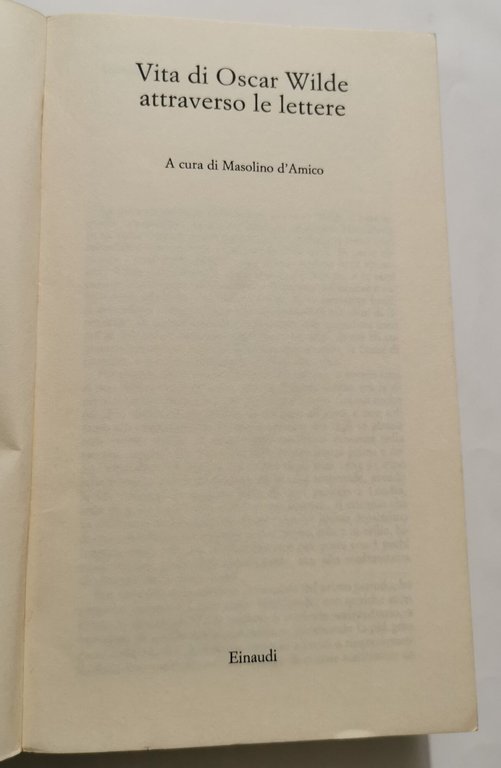 Vita di Oscar Wilde attraverso le lettere