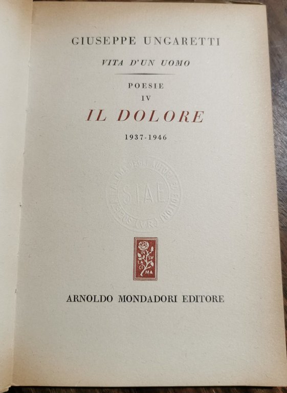 Vita di un uomo - IV il dolore 1937 - … | Immagine Gallery 2