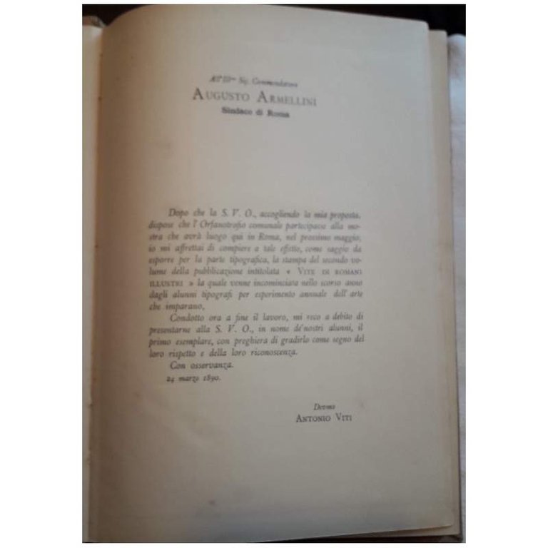 VITE DI ROMANI ILLUSTRI-volume I e II(1889-90)