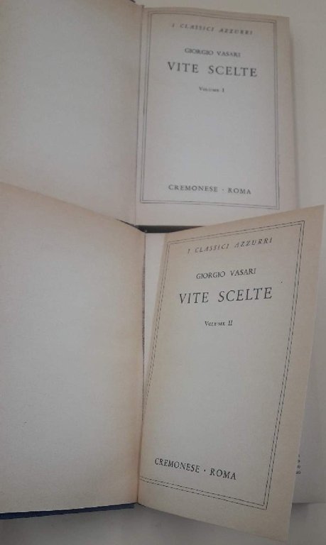 VITE SCELTE- 2 VOLL.( 1958)