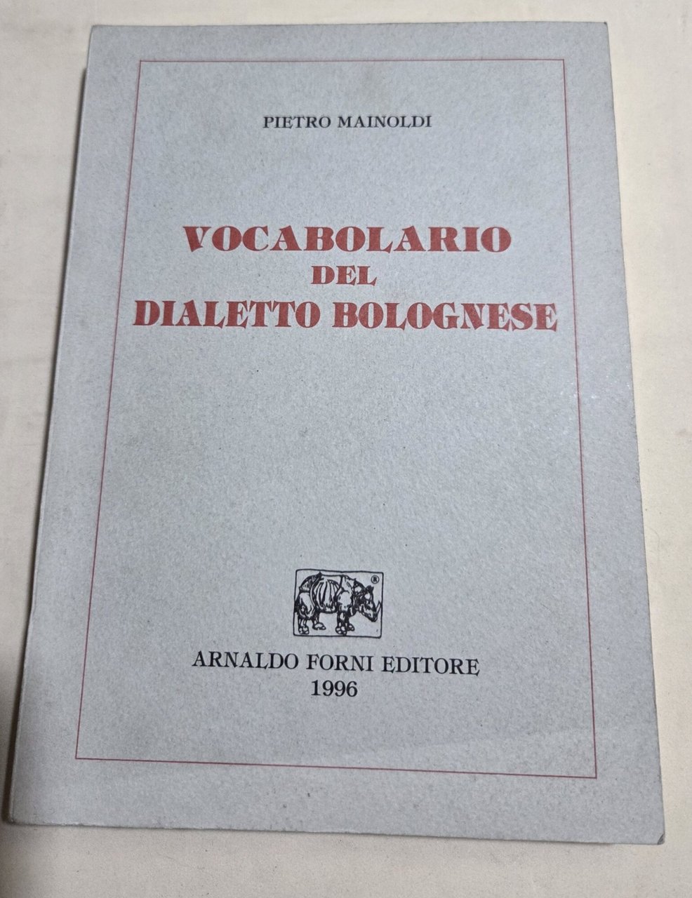 Vocabolario del dialetto bolognese | Immagine principale