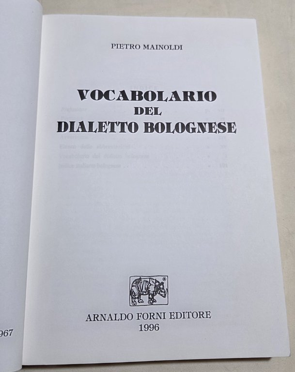 Vocabolario del dialetto bolognese | Immagine Gallery 2