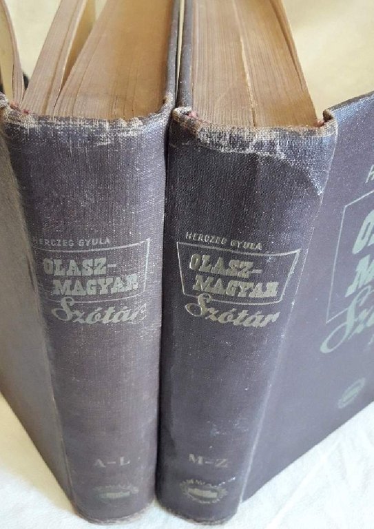 VOCABOLARIO ITALIANO UNGHERESE-2 VOLL.(1952)