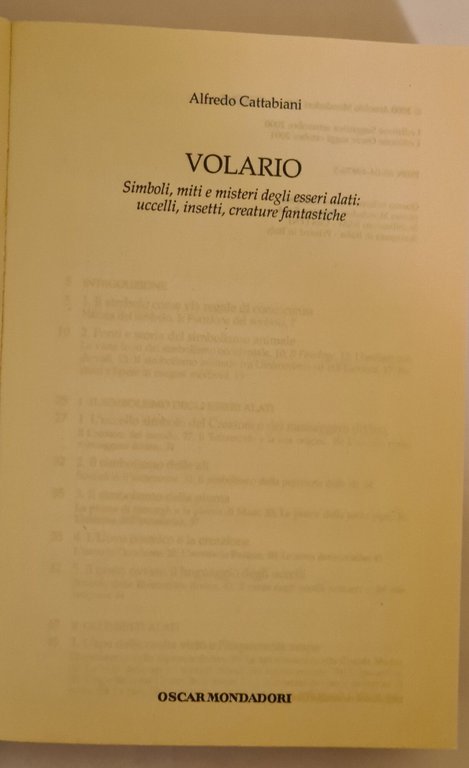 Volario - simboli, miti e misteri degli esseri alati : …