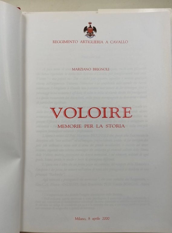 Voloire- memorie per la storia.
