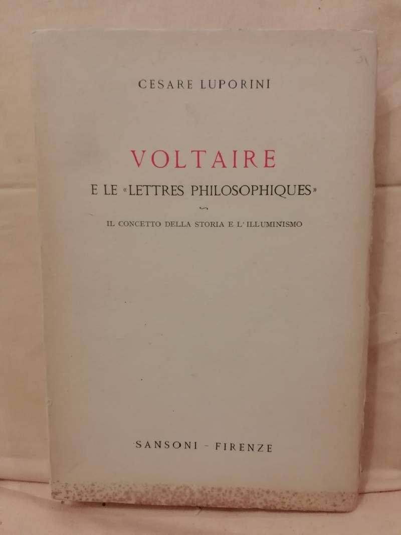 VOLTAIRE E LE "LETTRES PHILOSOPHIQUES" (1955)