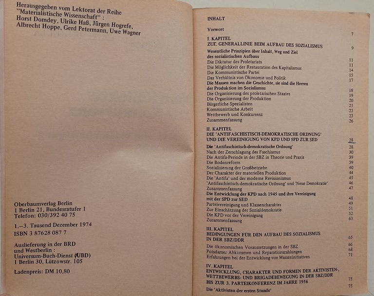 Vom Kollektiv zur Konkurrenz- Partei und Massenbewegung un del DDR