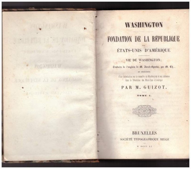 WASHINGTON Fondation de la Republique des Etats-Unis d'Amérique (1851)