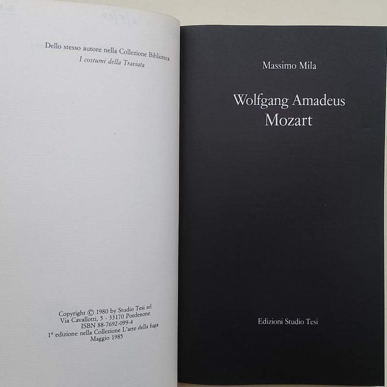 WOLFGANG AMADEUS MOZART (1985)