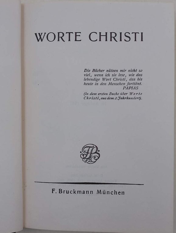 WORTE CHRISTI(1941)