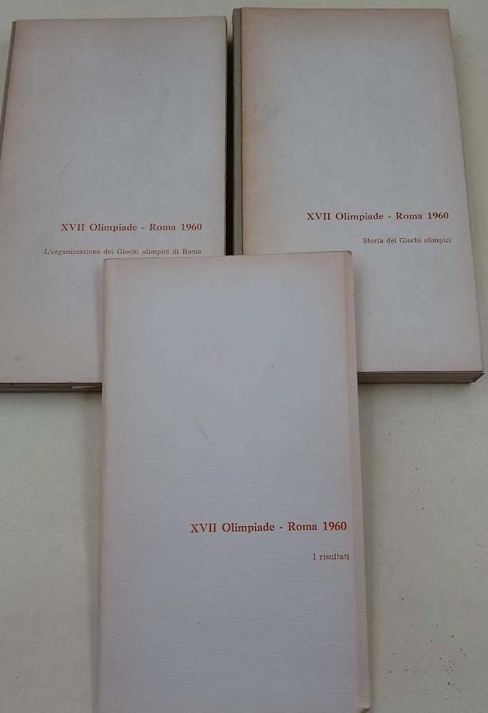 XVII OLIMPIADE-ROMA 1960-STORIA DEI GIOCHI OLIMPICI 3 VOLL.(1960)
