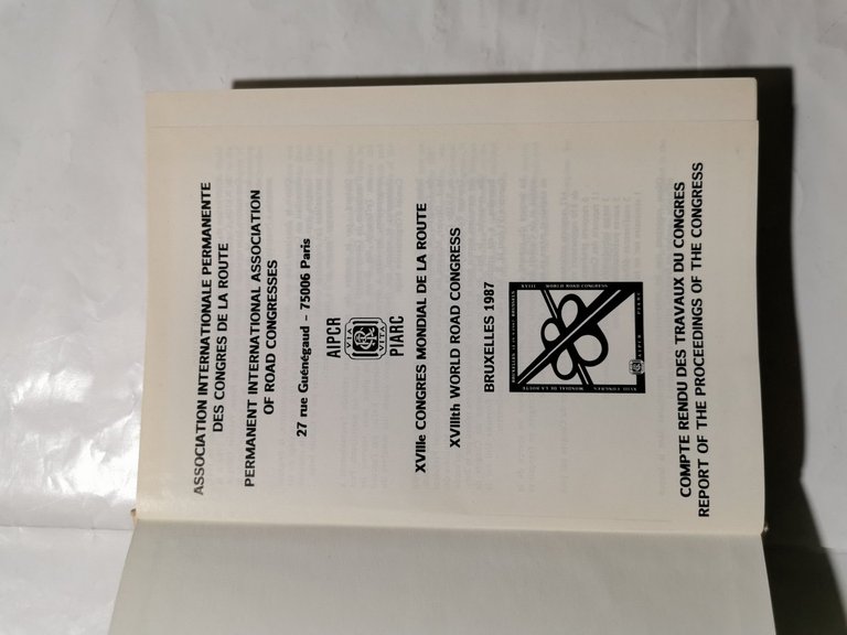 XVIIIe Congres Mondial de la Route - Bruxelles 1987 - …