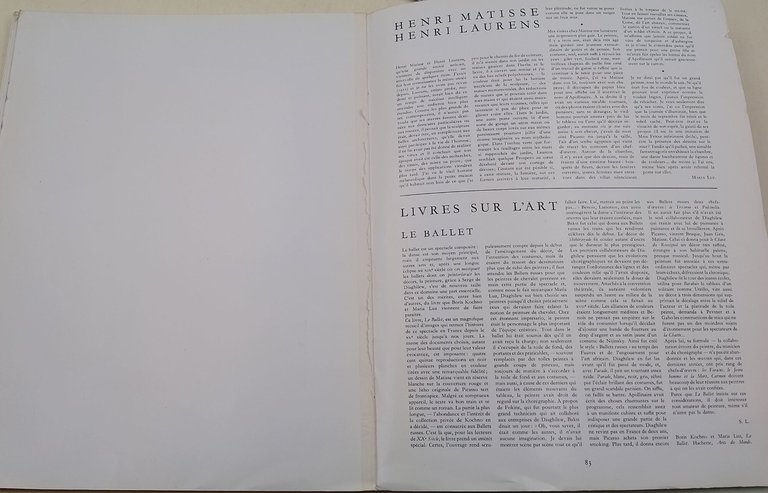 XX SIECLE, NOUVELLE SERIE N. 5(DOUBLE)-JUIN 1955- LA MATIERE ET …