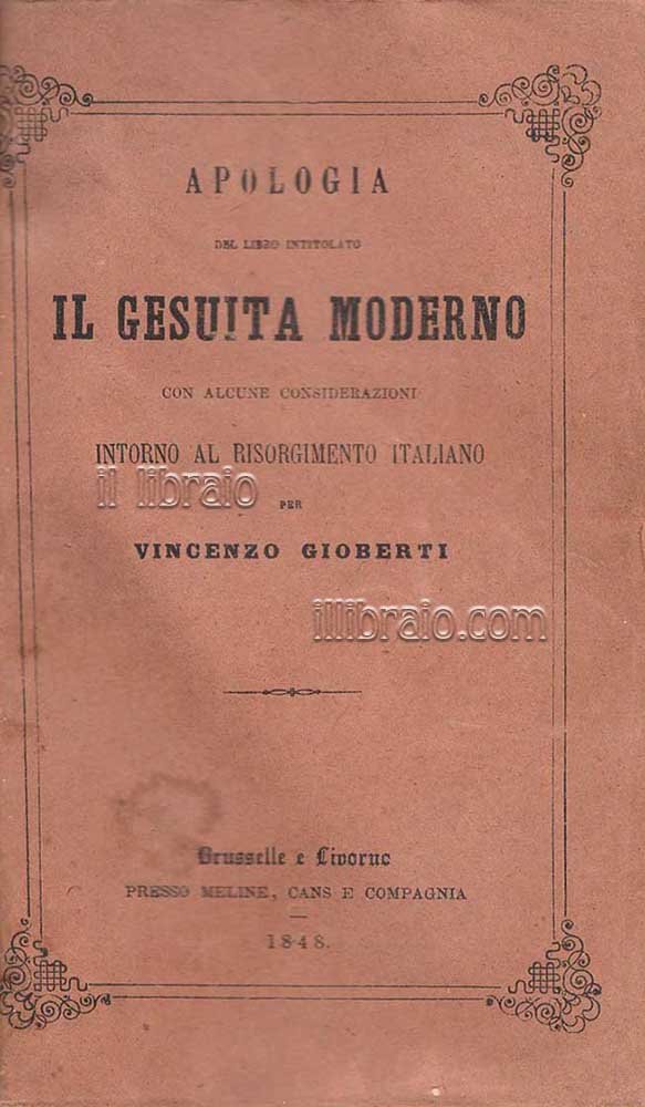 Apologia del libro intitolato il Gesuita moderno con alcune considerazioni …