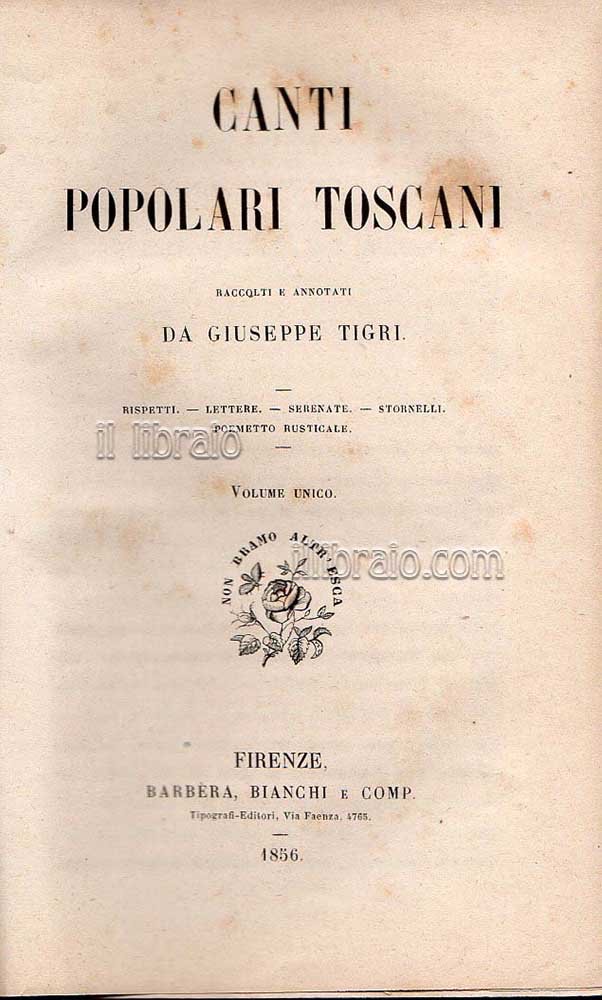 Canti popolari toscani