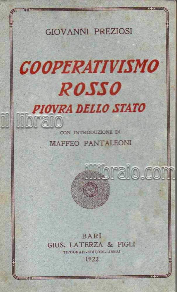Cooperativismo rosso piovra dello stato