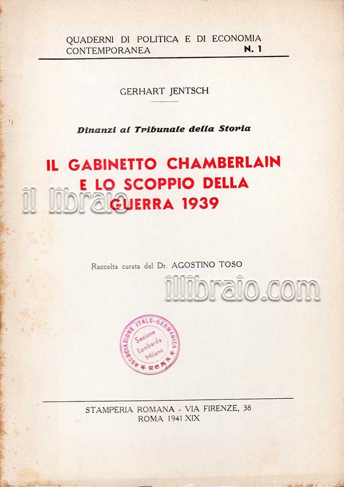 Dinanzi al Tribunale della Storia. Il gabinetto Chamberlain e lo …