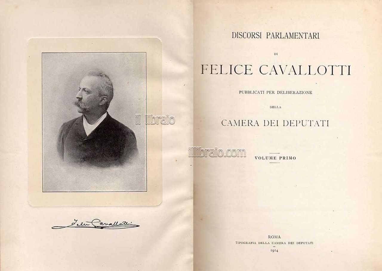 Discorsi parlamentari (volume primo)