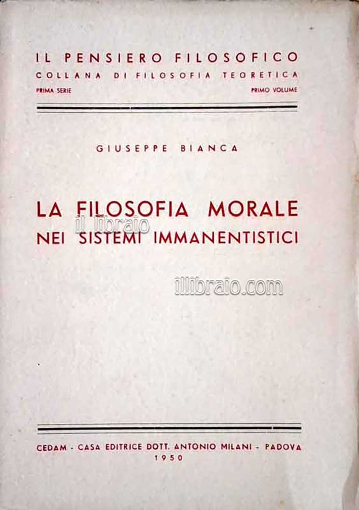 Filosofia morale nei sistemi immanentistici