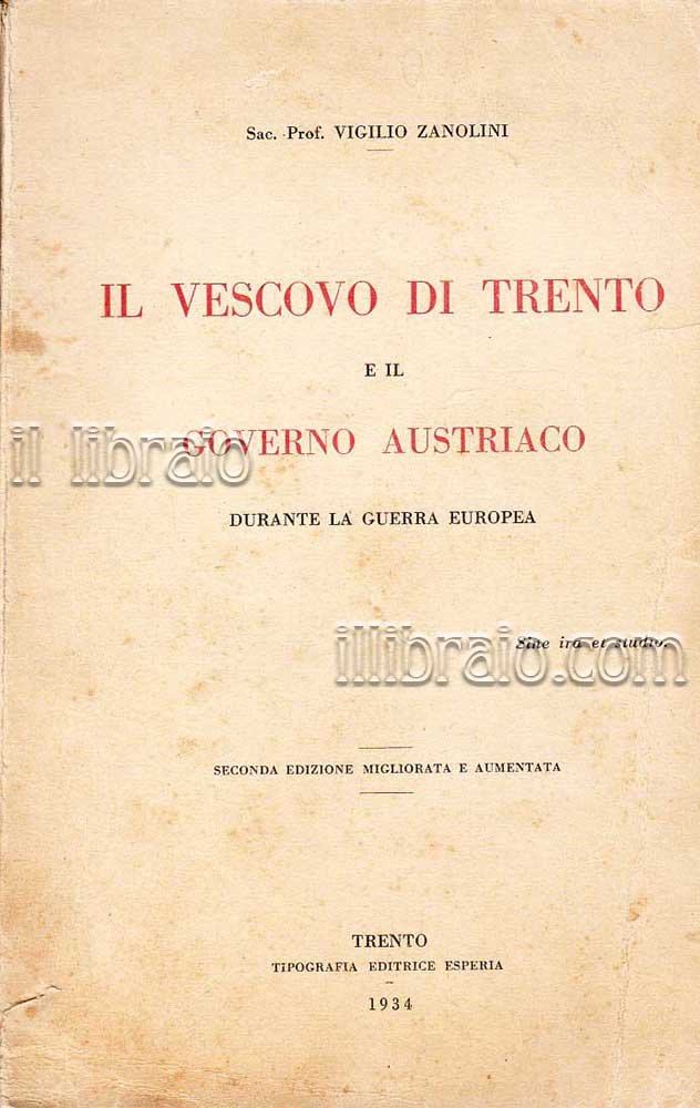 Il vescovo di Trento e il governo austriaco durante la …