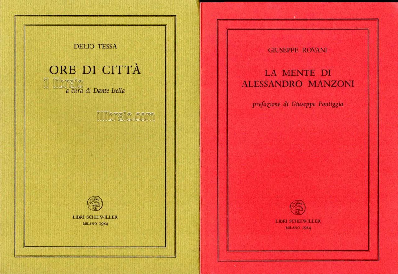 La mente di Alessandro Manzoni + Ore di città