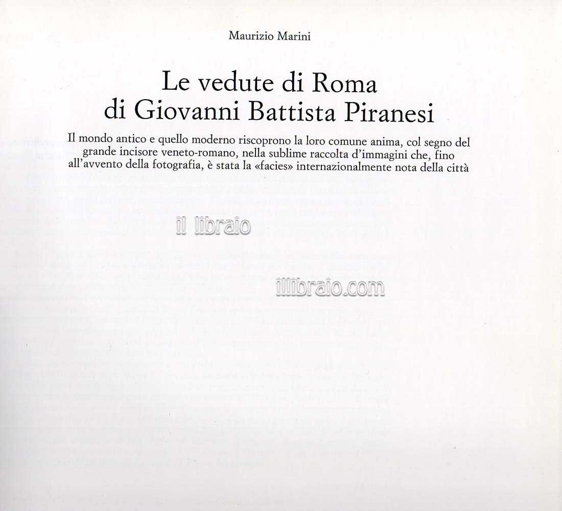 Le vedute di Roma di Giovanni Battista Piranesi
