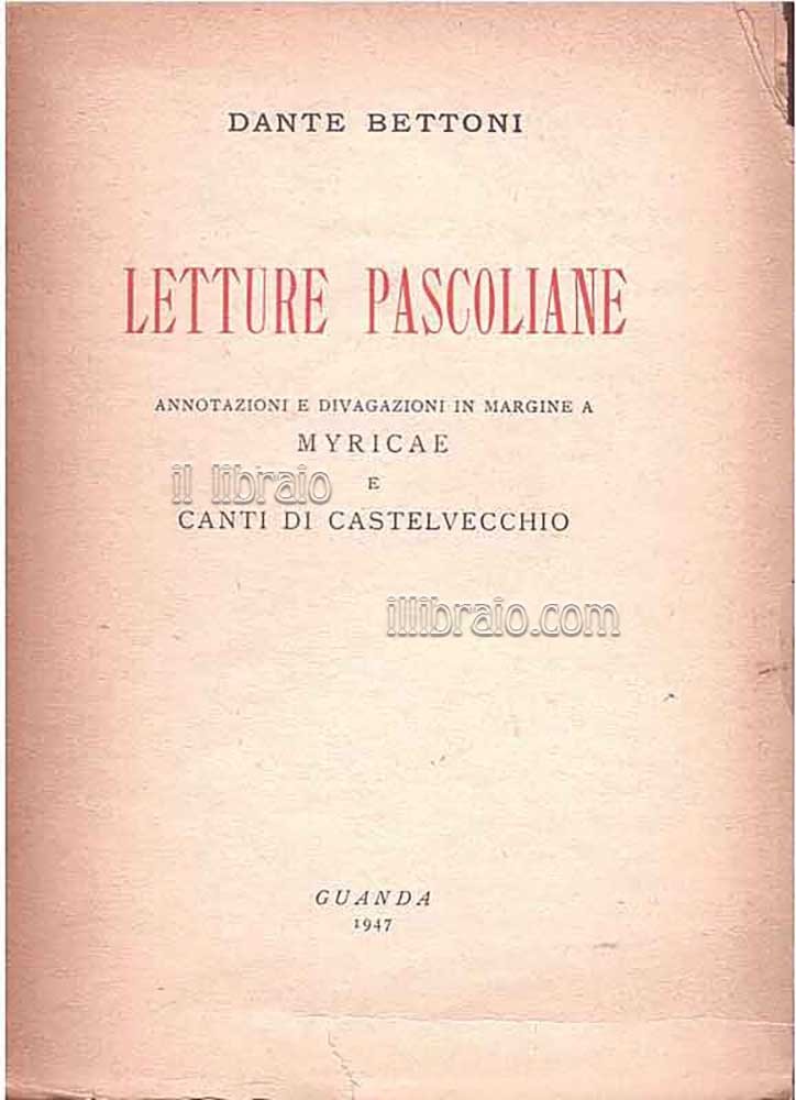 Letture pascoliane