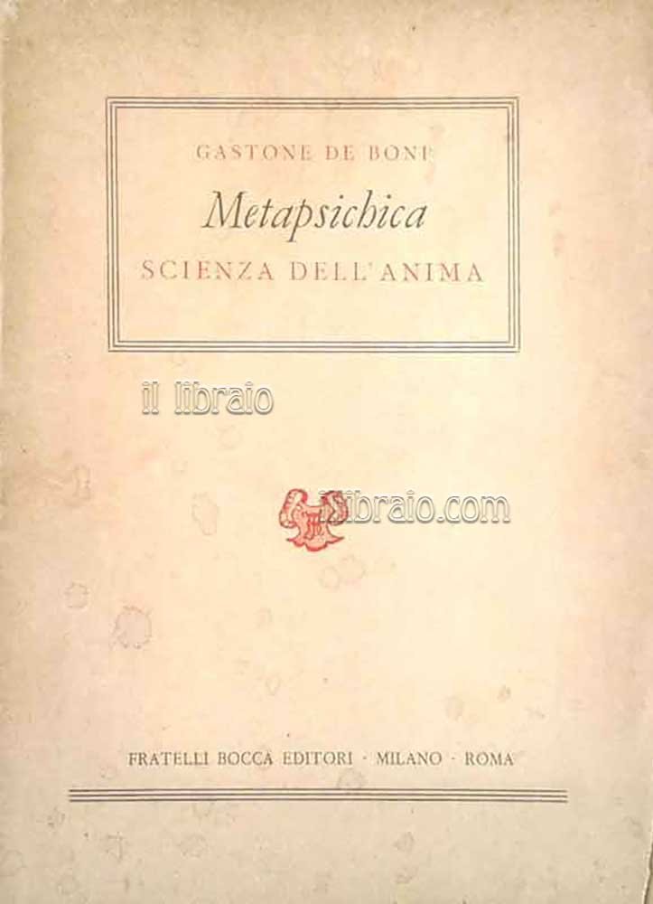 Metapsichica scienza dell'anima