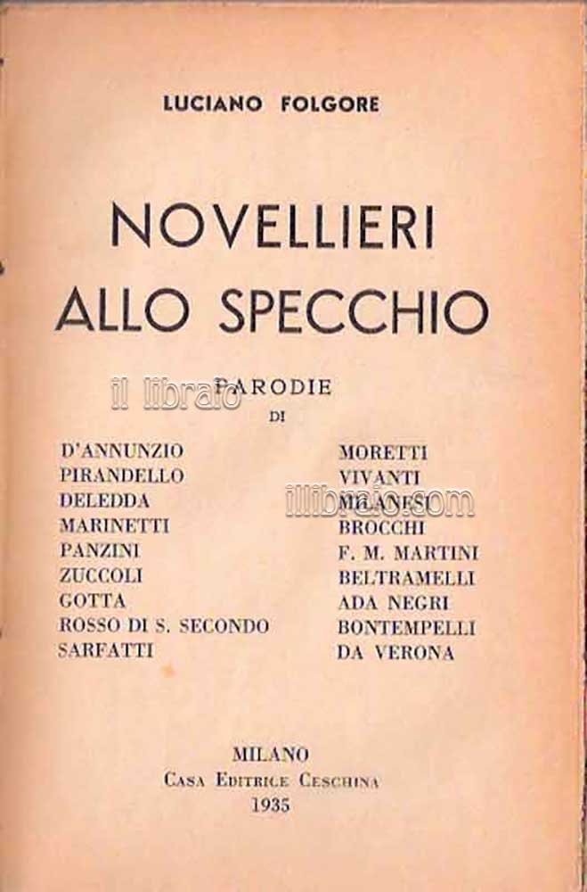 Novellieri allo specchio