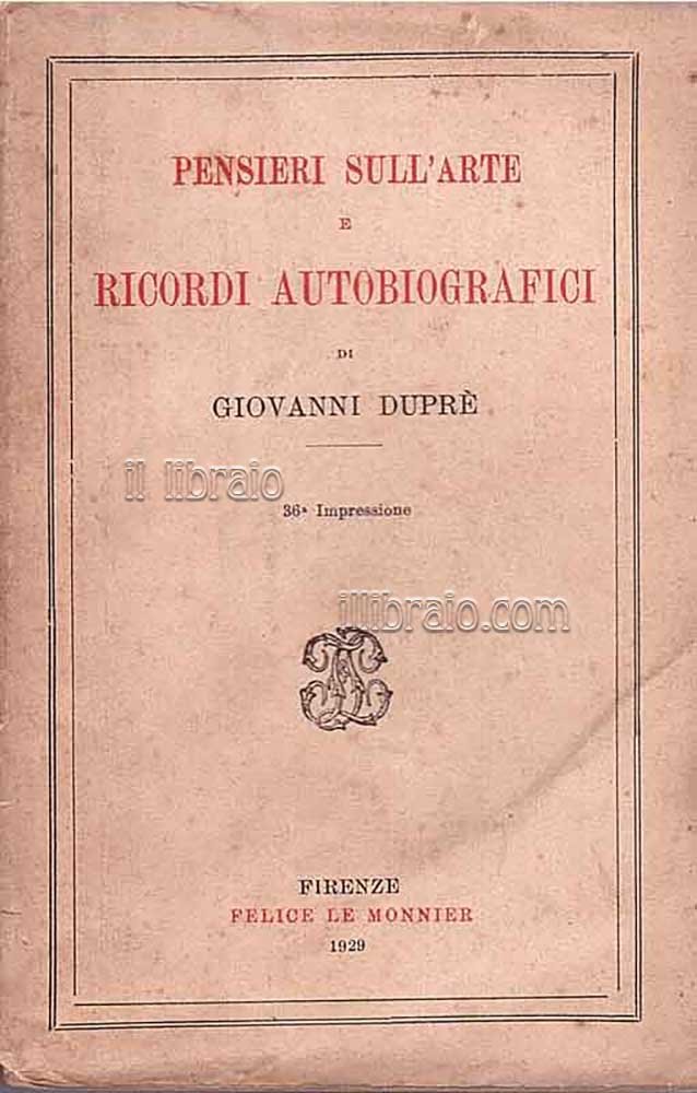 Pensieri sull'arte e ricordi autobiografici