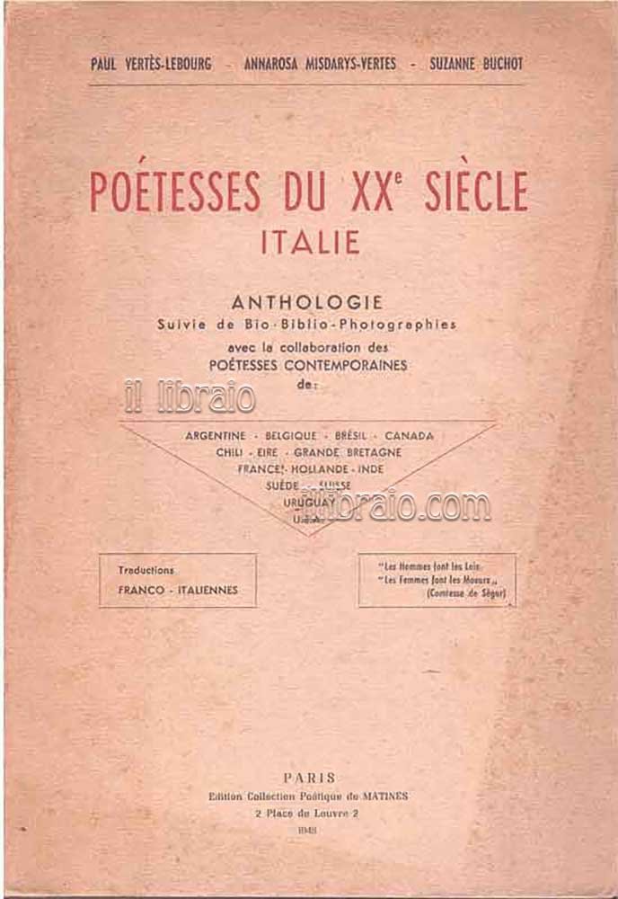 Poetesses du XXe siecle: Italie