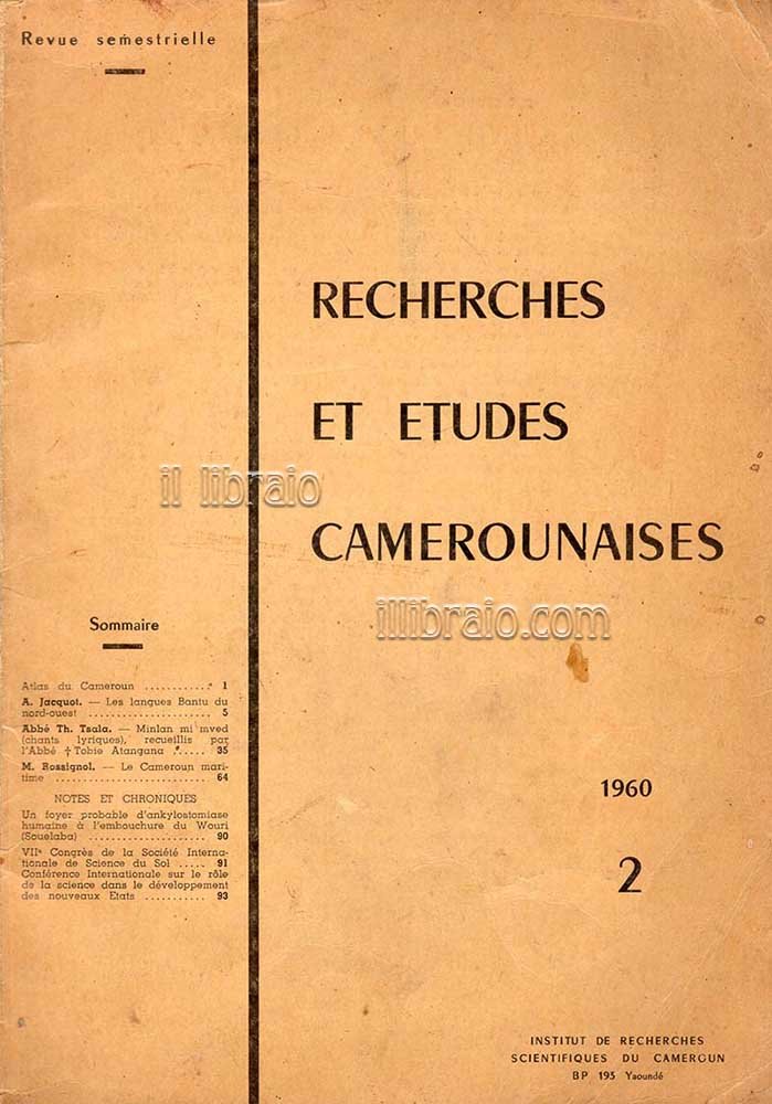 Recherches et etudes Camerounaises