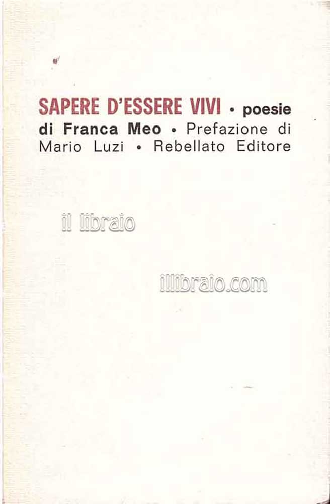 Sapere d'essere vivi
