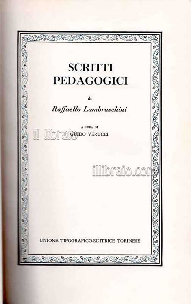 Scritti pedagogici