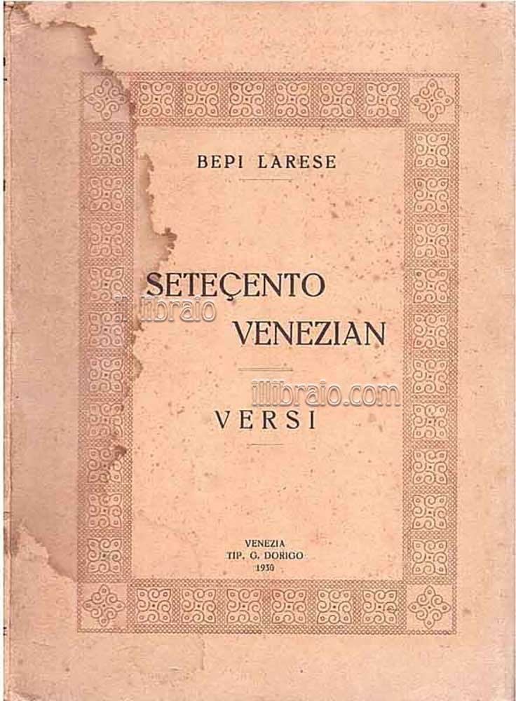 Setecento venezian. Versi
