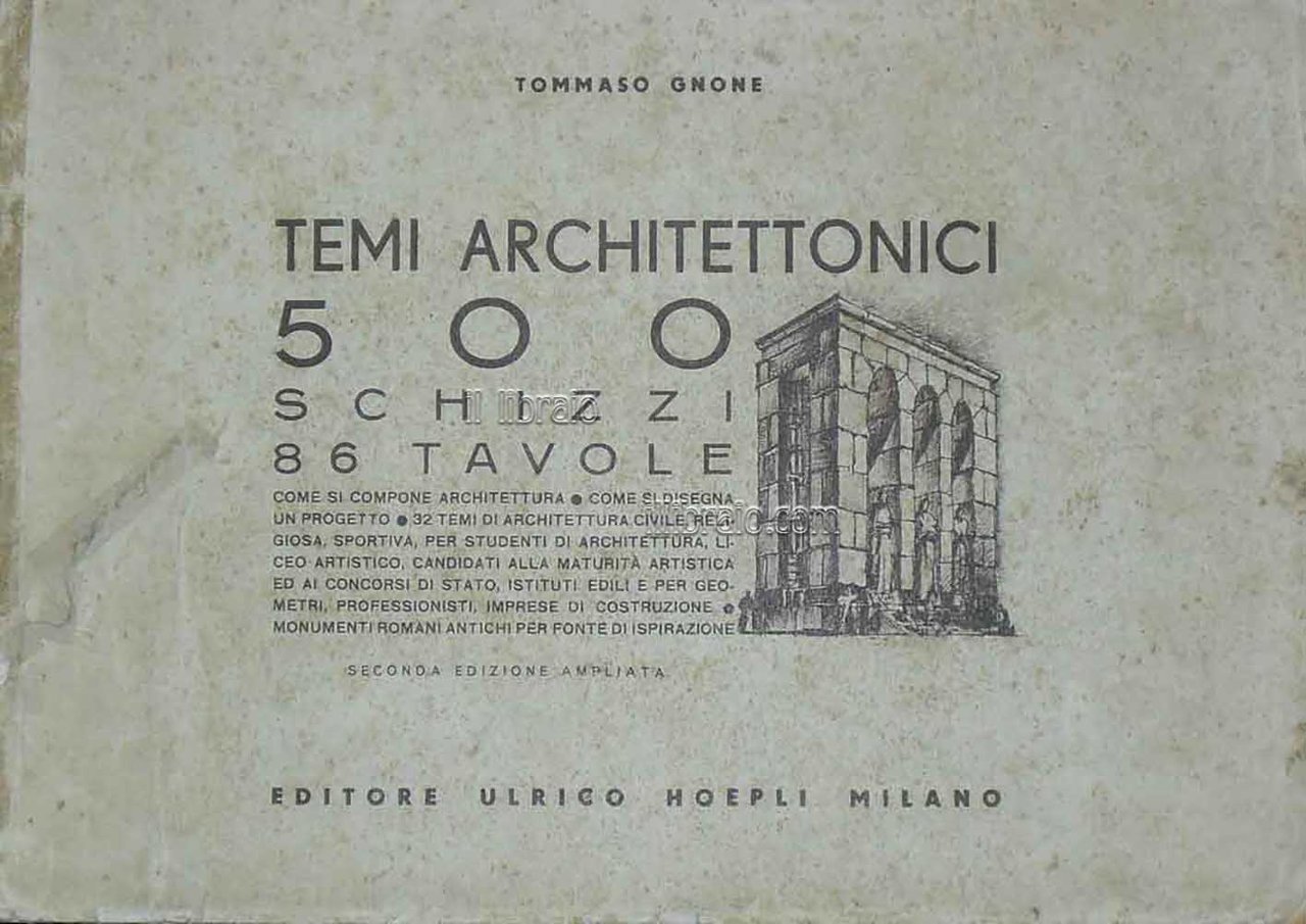 Temi architettonici 500 schizzi 86 tavole