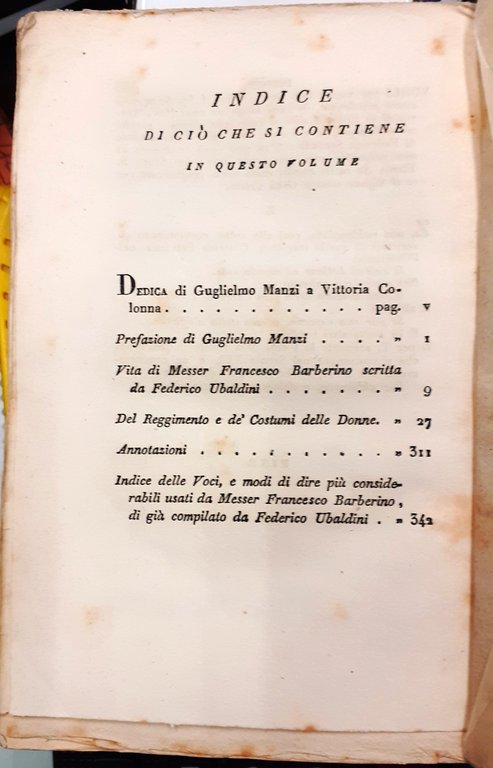 DEL REGGIMENTO E DE' COSTUMI DELLE DONNE, DI MESSER FRANCESCO …