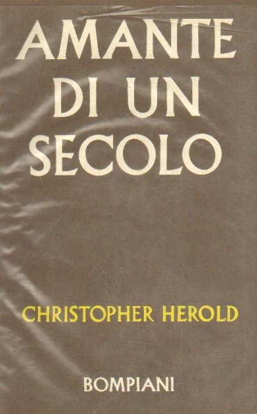 AMANTE DI UN SECOLO. Madame de Stael