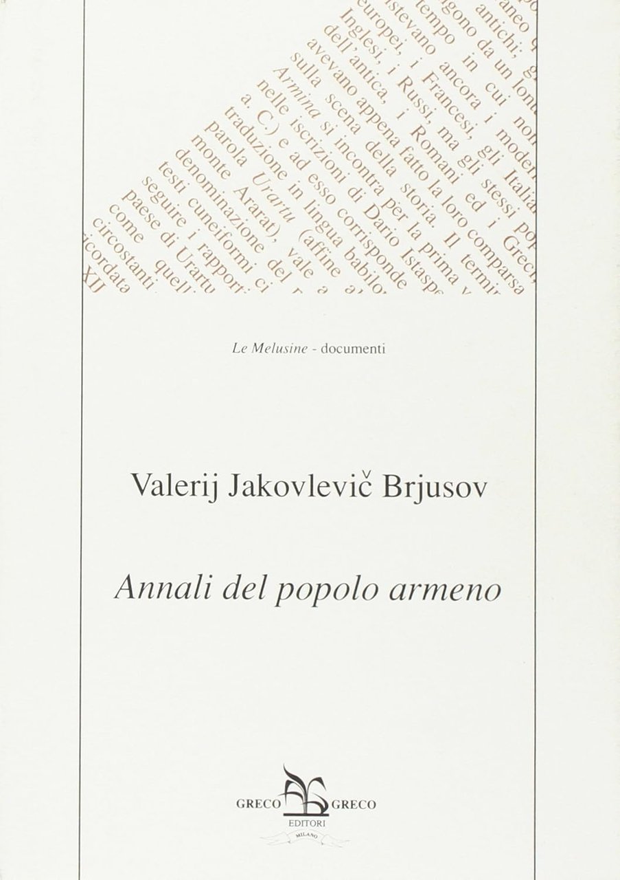 ANNALI DEL POPOLO ARMENO