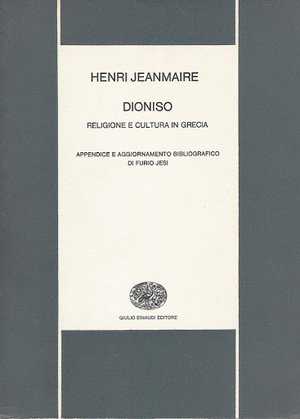 DIONISO. Religione e cultura in Grecia