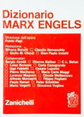 DIZIONARIO MARX ENGELS