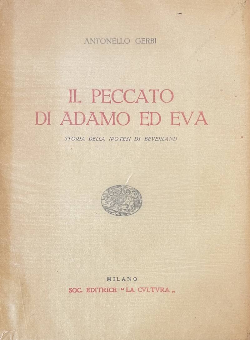 IL PECCATO DI ADAMO ED EVA. Storia della ipotesi di …