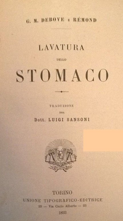LAVATURA DELLO STOMACO