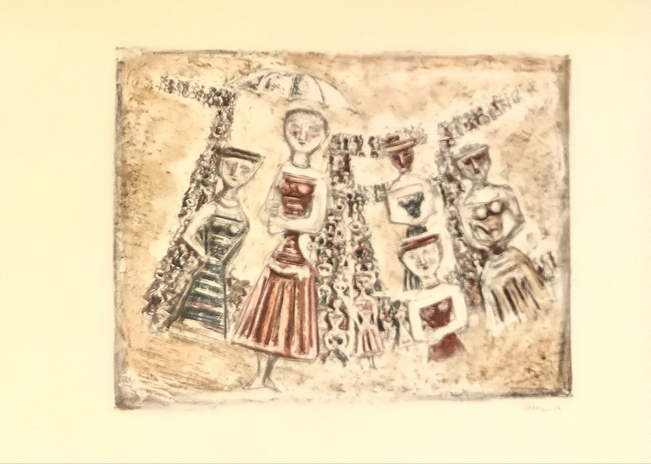 LE LITOGRAFIE DI CAMPIGLI. LE VIE. Litografia a colori