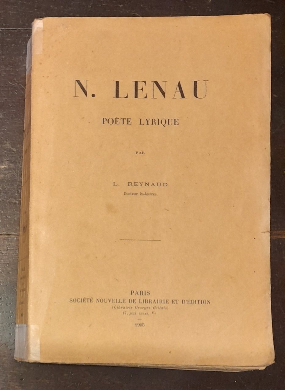 NIKOLAUS LENAU. Poète lyrique